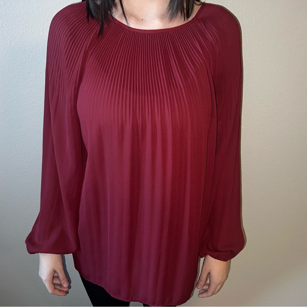 Red Ribbed top